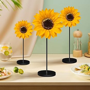 Amazon.co.jp: 3個 夏 ひまわり 木製テーブルサイン 立つ 木製